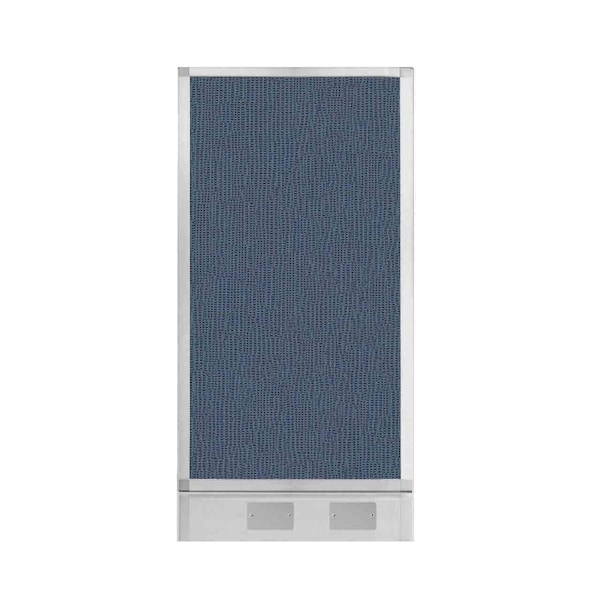 Hush Panel Configurable Cubicle Partition 2' x 4' Ocean Fabric w/ Cable Channel